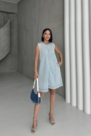 Kolsuz Cepli Oversize Elbise