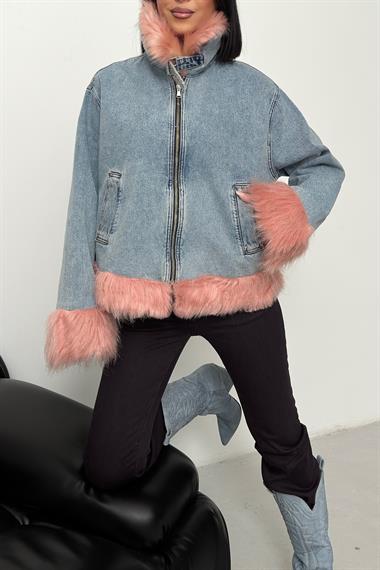 Kürklü Kot Ceket 6170