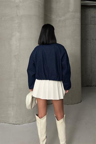 Lastikli Bomber Ceket