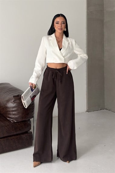 Lastikli Palazzo Pantolon 7150