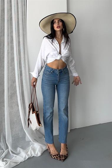 Mom Fit Kot Pantolon