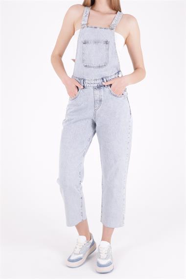 Mom Kalıp Kot Salopet