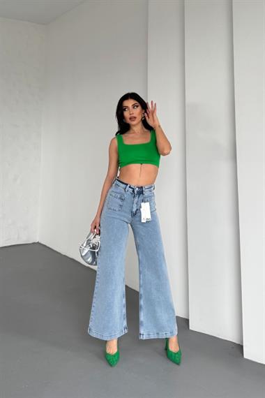 Ön Cep Detaylı Kot Pantolon