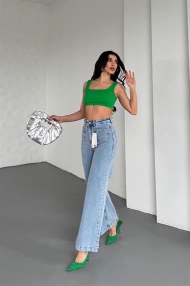 Ön Cep Detaylı Kot Pantolon