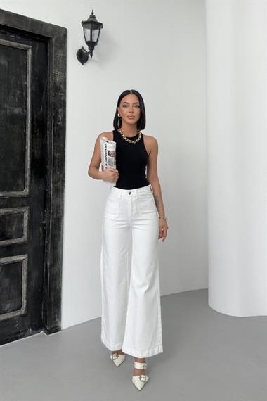 Ön Cep Detaylı Kot Pantolon