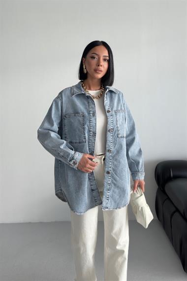 Oversize Kot Gömlek