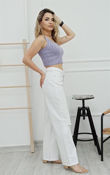 Palazzo Yırtık Pantolon