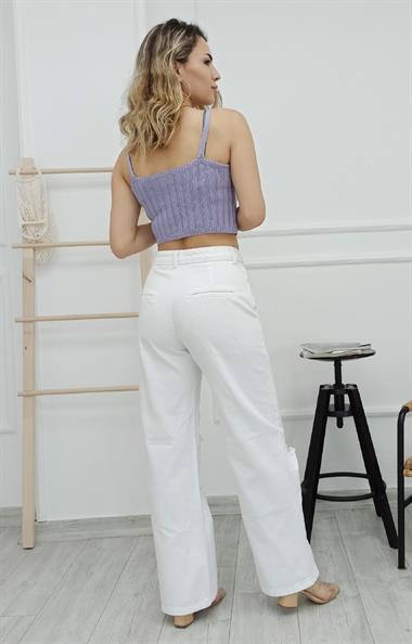 Palazzo Yırtık Pantolon