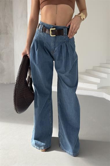 Pensli Bol Paça Kot Pantolon