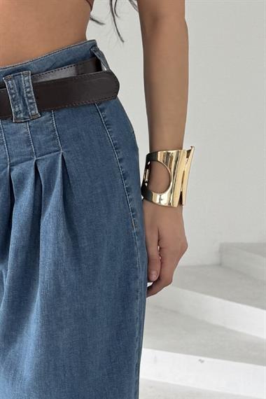 Pensli Bol Paça Kot Pantolon