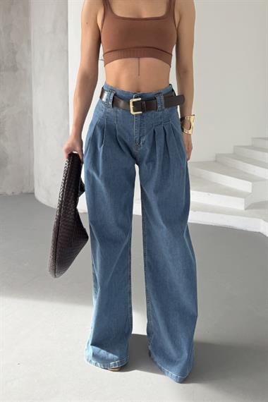 Pensli Bol Paça Kot Pantolon