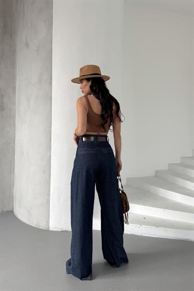 Pensli Bol Paça Kot Pantolon