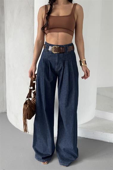 Pensli Bol Paça Kot Pantolon