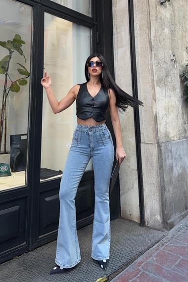 Pensli İspanyol Kot Pantolon