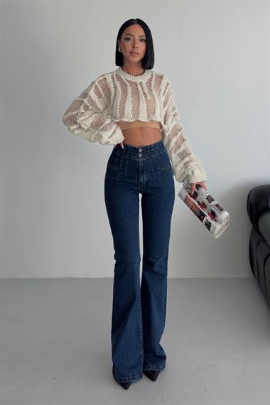 Pensli İspanyol Kot Pantolon