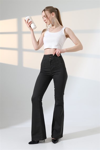 Pensli İspanyol Kot Pantolon 7021