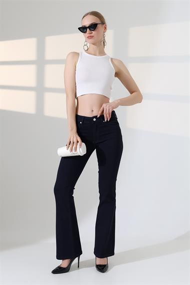 Push Up İspanyol Kot Pantolon 7108