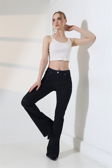 Push Up İspanyol Kot Pantolon 7108