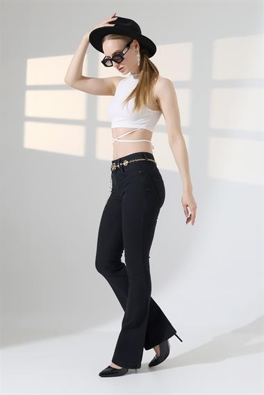 Push Up İspanyol Kot Pantolon 7108