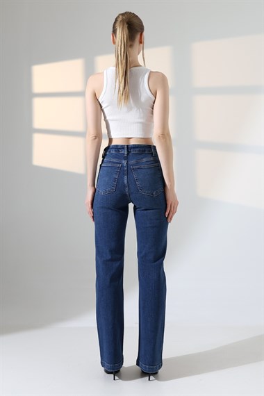 Serpme Taşlı Relax Kot Pantolon 7190
