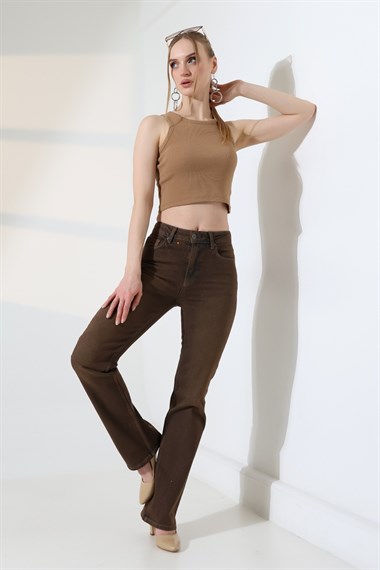 Serpme Taşlı Relax Kot Pantolon