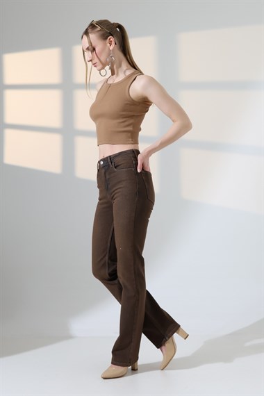 Serpme Taşlı Relax Kot Pantolon