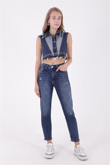 Tık Likra Kot Pantolon