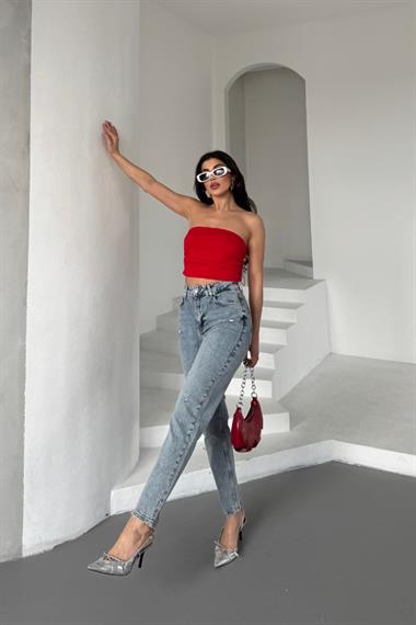 Tık Likra Kot Pantolon