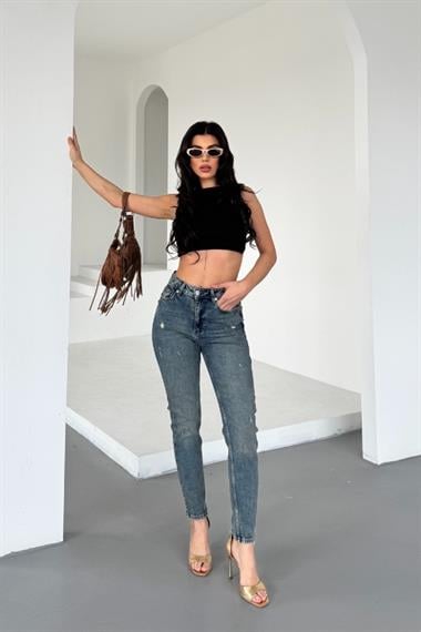 Tık Likra Kot Pantolon