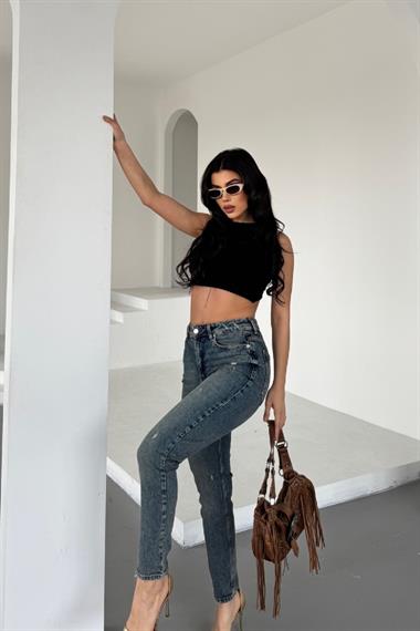 Tık Likra Kot Pantolon