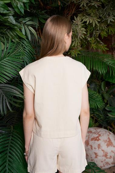 V Yaka Keten Bluz