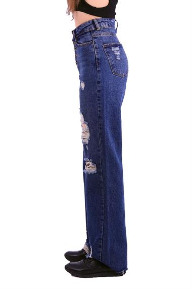 Yırtık 5 Düğmeli Relax Pantolon