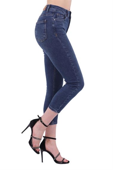 Yüksek Bel Kısa Boy Skinny Kot Pantolon