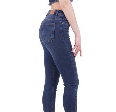 Yüksek Bel Kısa Boy Skinny Kot Pantolon