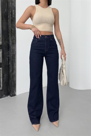 Yüksel Bel Straight Kot Pantolon