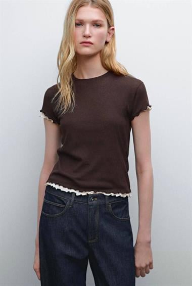 Çift Renkli M.D. Fitili Tişört