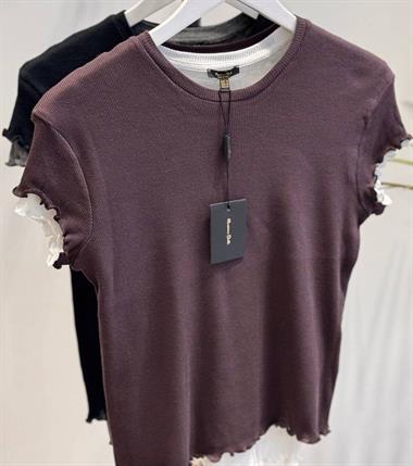 Çift Renkli M.D. Fitili Tişört