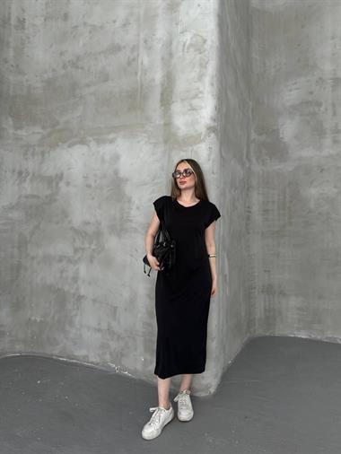 Oys. Vatkalı Modal Elbise