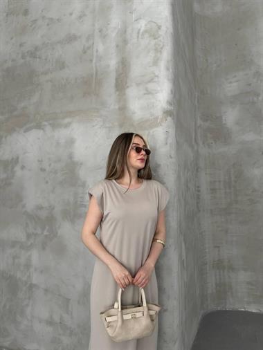 Oys. Vatkalı Modal Elbise