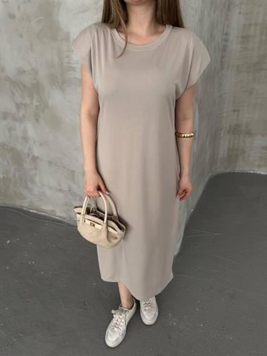 Oys. Vatkalı Modal Elbise