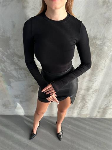 Parmak Geçmeli OYS Modal Bluz