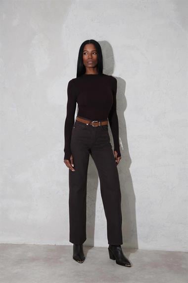 Parmak Geçmeli OYS Modal Bluz