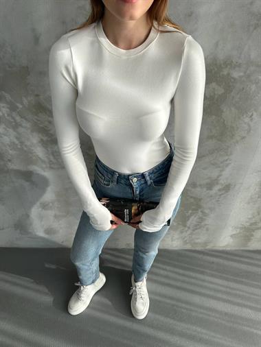 Parmak Geçmeli OYS Modal Bluz