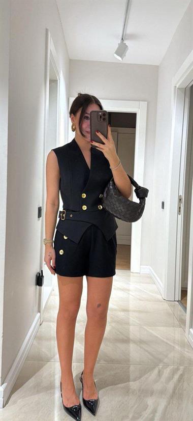 Premium Yelek Şort Takım