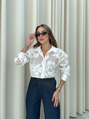 Tül Dantel Gömlek
