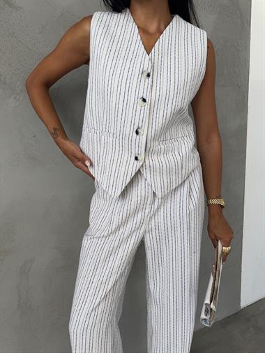 ZR LINEN VEST SUIT