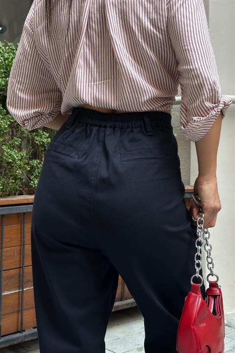 Beli Lastikli Havuç Pantolon