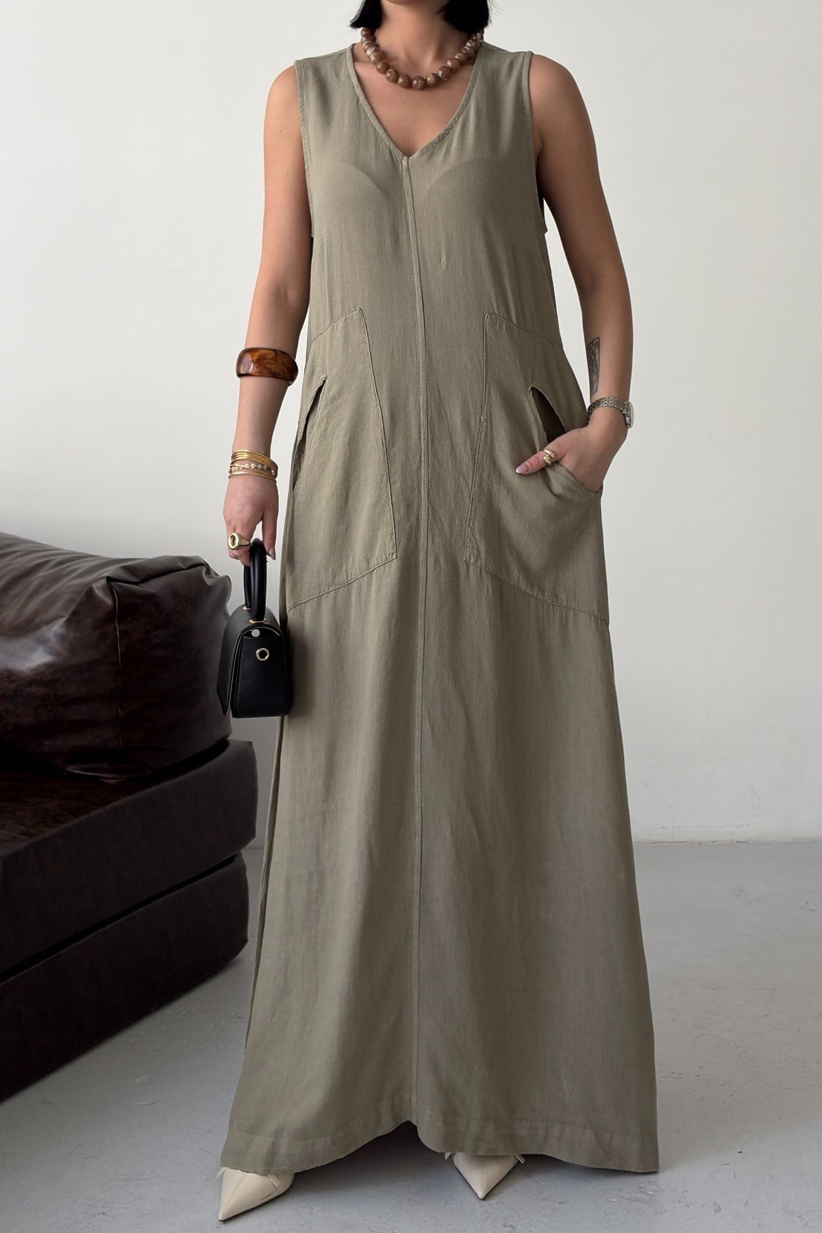 Cepli Oversize Elbise HS3072