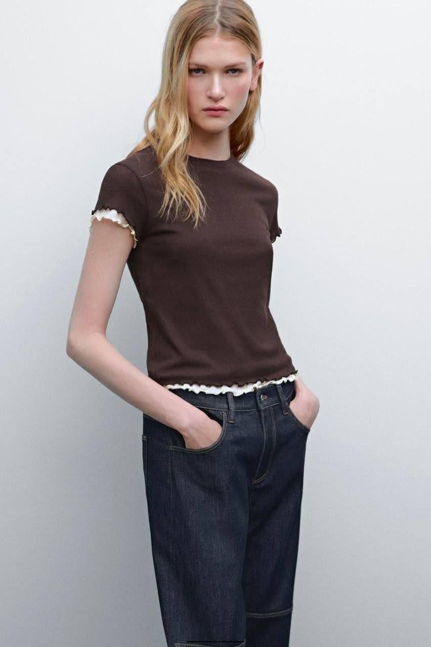 Çift Renkli M.D. Fitili Tişört