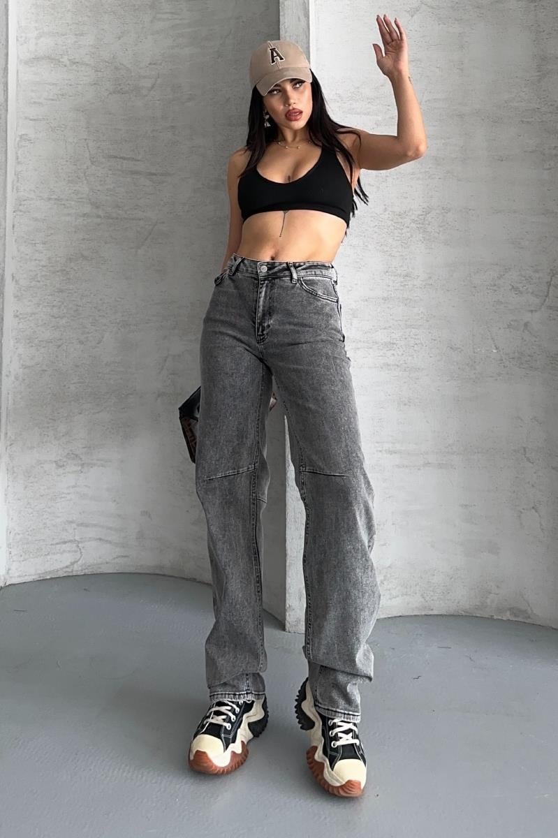 Dizi Pensli Baggy Kot Pantolon